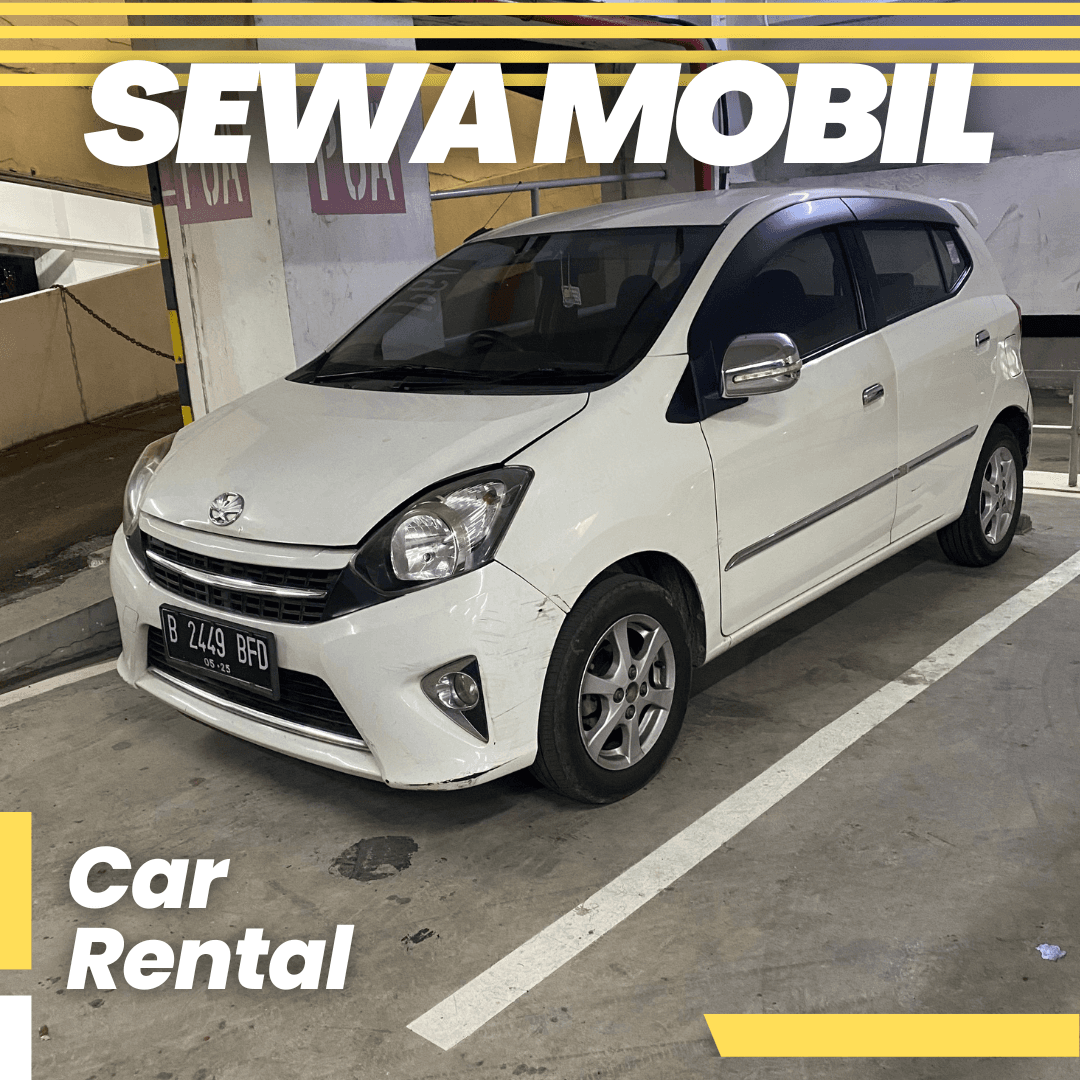 car Agya Matic Putih 2015 (B 2449 BFD)