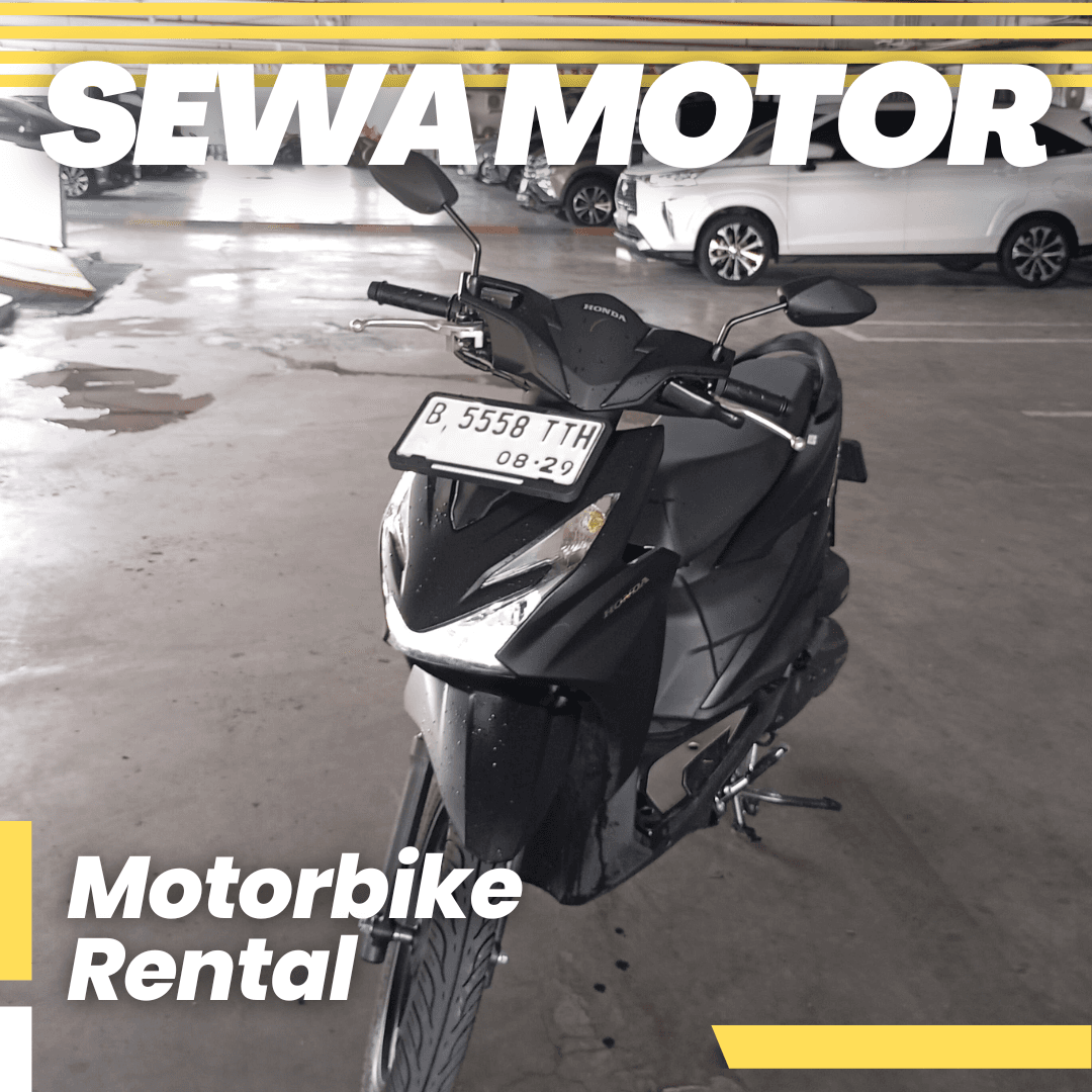 motorcycle Beat CBS Hitam 2024 (B 5558 TTH)