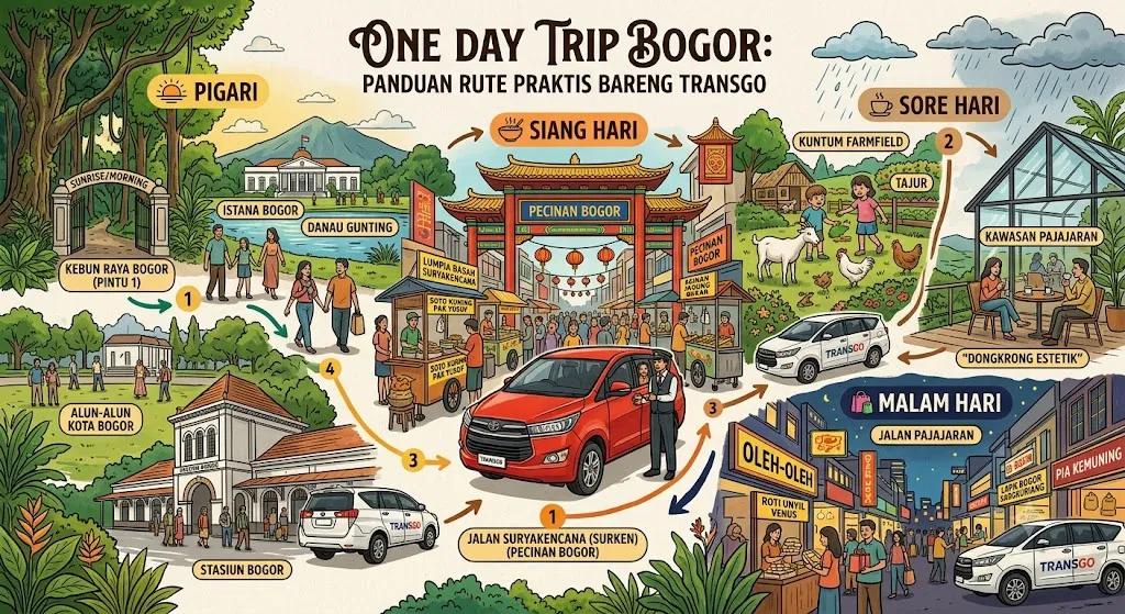 A Day Trip Bogor: Panduan Berwisata Rute Praktis Bareng Transgo
