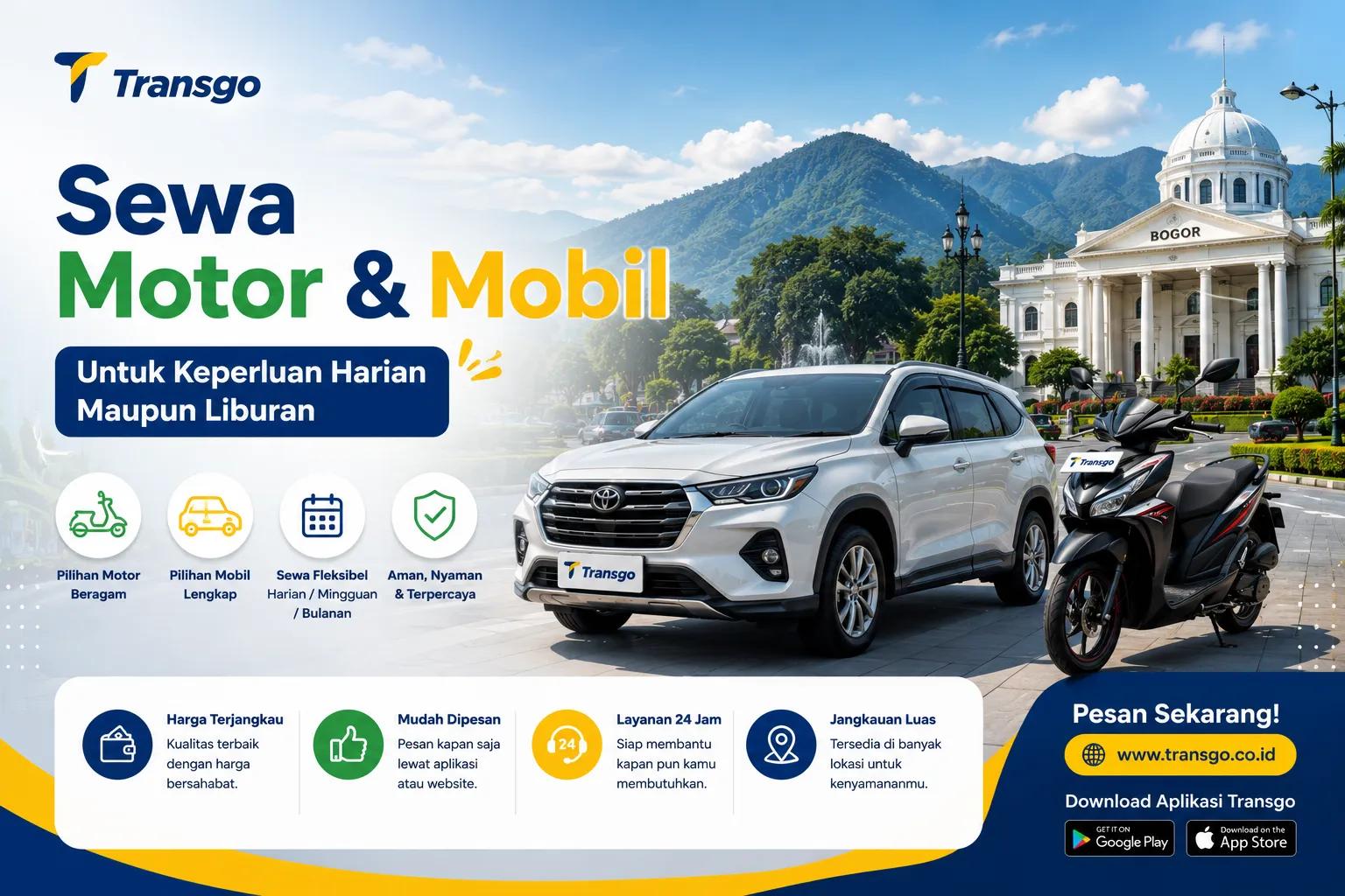 Sewa Motor & Mobil Untuk Keperluan Harian Maupun Liburan