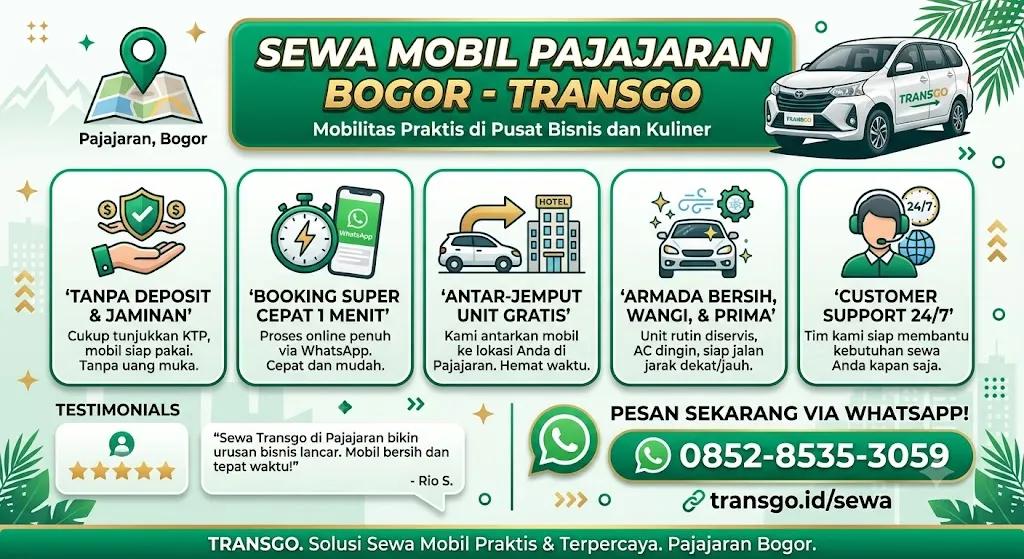 Sewa Mobil Pajajaran Bogor Murah & Praktis | Transgo